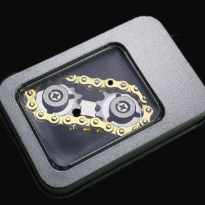 Riderx Bike Chain Premium Metal Fidget Spinner: Unique Chain Design For Stress & Focus Enhancement