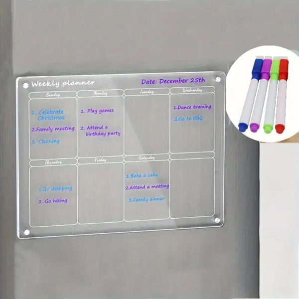 Magnetic Schedule Planner For Fridge