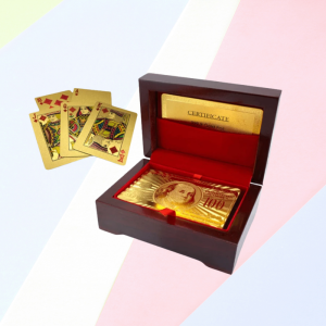 24K Golden-Like Playing Cards With Optional Case