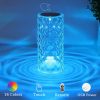 Crystal Table Lamp For Bedroom 16 Colors Touch/Remote Dimmable Night Light Usb Led Bedside Diamond Rose Lamp