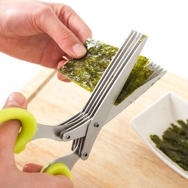 Kitchen Salad Scissors With 5 Blades