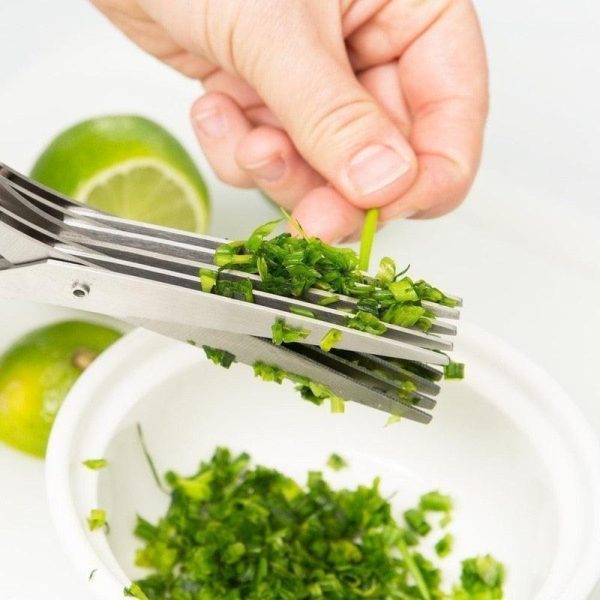 Kitchen Salad Scissors With 5 Blades