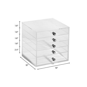 5-Drawer Transparent Acrylic Makeup Organizer