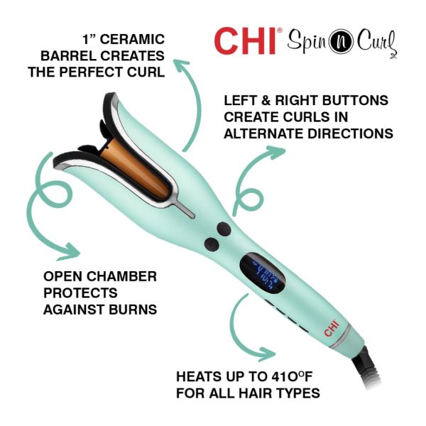 Chi Spin N Curl Curling Iron: Effortless Healthy & Shiny Curls And Waves | Final Day Of !