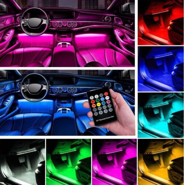 Car Interior Ambient Lighting- (Contains 4 Light Bars)