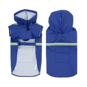 Dog Reflective Raincoats Poncho, Small Large Dogs Rain Coat Waterproof Jacket