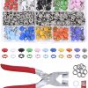 Metal Snap Buttons With Fastener Pliers Press Tool Kit