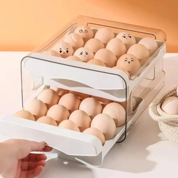 Multifunctional Transparent Refrigerator Egg Holder Box