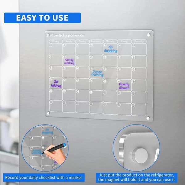 Magnetic Schedule Planner For Fridge