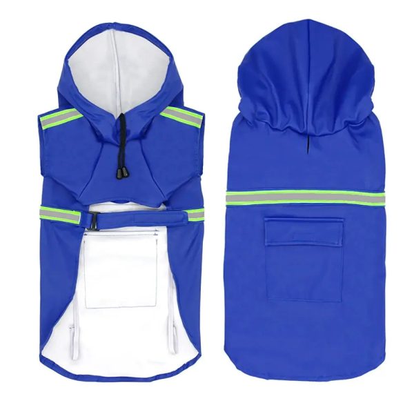 Dog Reflective Raincoats Poncho, Small Large Dogs Rain Coat Waterproof Jacket