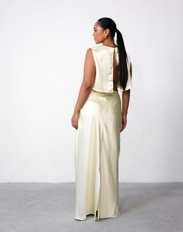 Sincerity Lemon Maxi Skirt