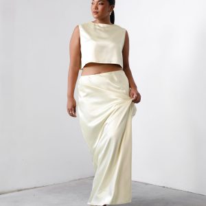 Sincerity Lemon Maxi Skirt