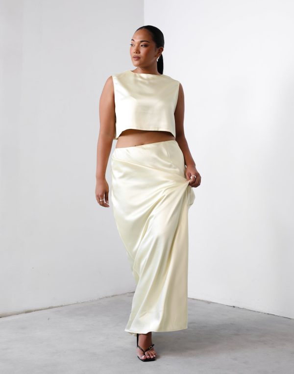 Sincerity Lemon Maxi Skirt