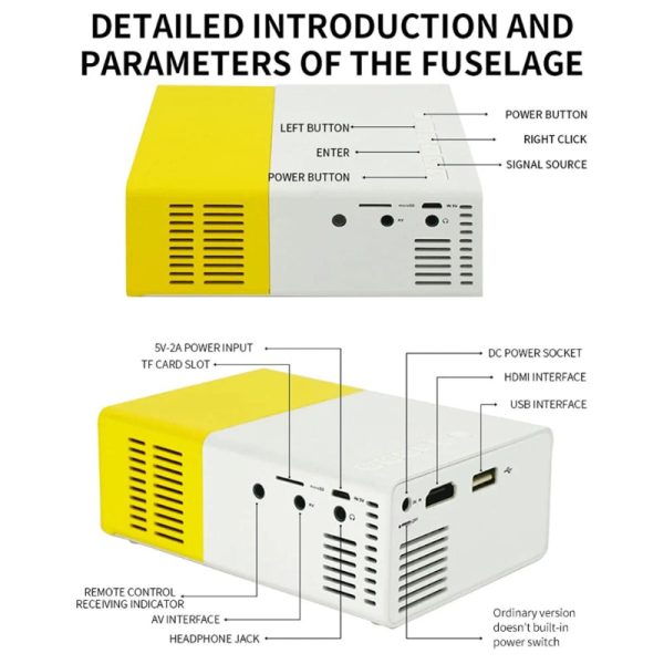 Compact View Hd 1080P Mini Projector