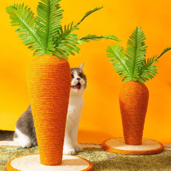 Sisal Carrot Cat Scratching Post | Durable & Fun For All Cats