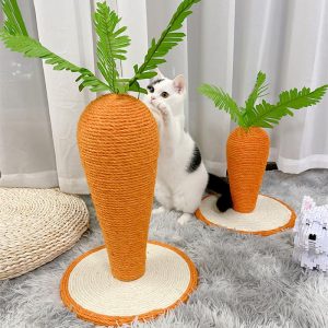 Sisal Carrot Cat Scratching Post | Durable & Fun For All Cats