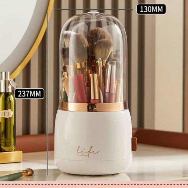 Cosmetic Brush Revolving Organizer