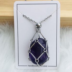 Swapable Crystal Stone Necklace For Luminous Look And Inner Calm