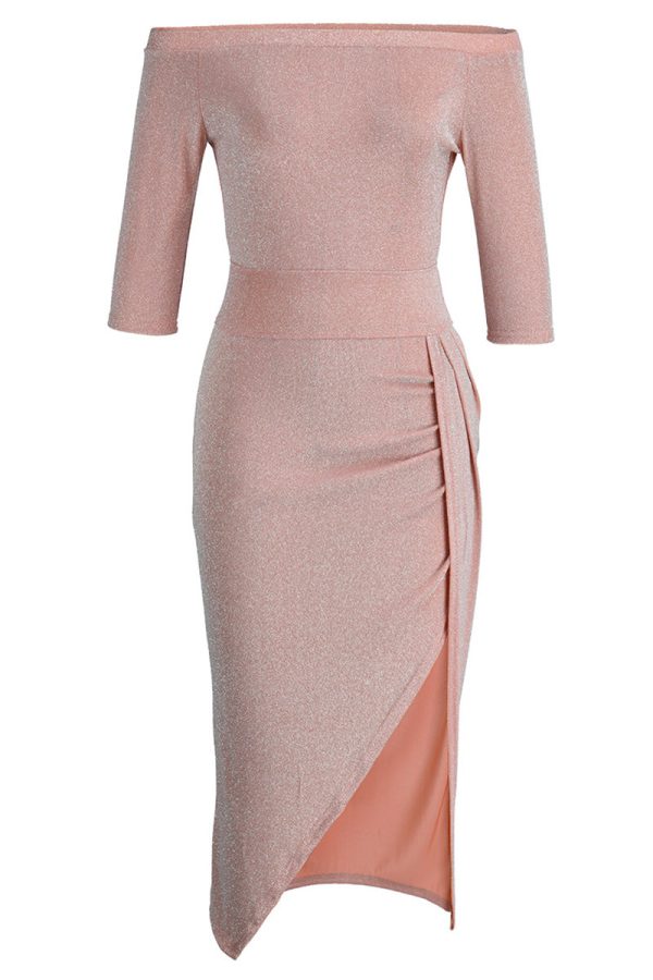 Chic Wrap Maxi Dress With Slit & Collar – Available In 5 Stunning Colors