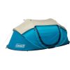 Pop-Up Camping Tent With Setup, 2/4 Person Tent Sets Up In 10 Seconds, Includes Pre-Assembled Poles, Adjustable Rainfly