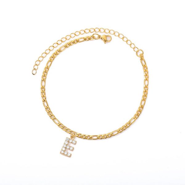 Initial Letter Anklets For Women