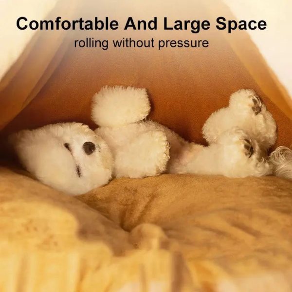 Cozy Pet Tent House With Deep Sleep Cushion