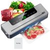 Automatic Food Vacuum Sealing Machine With Built-In Cutter, Led Indicator Lights, Easy-To-Clean Design, Dry & Moist Food Modes