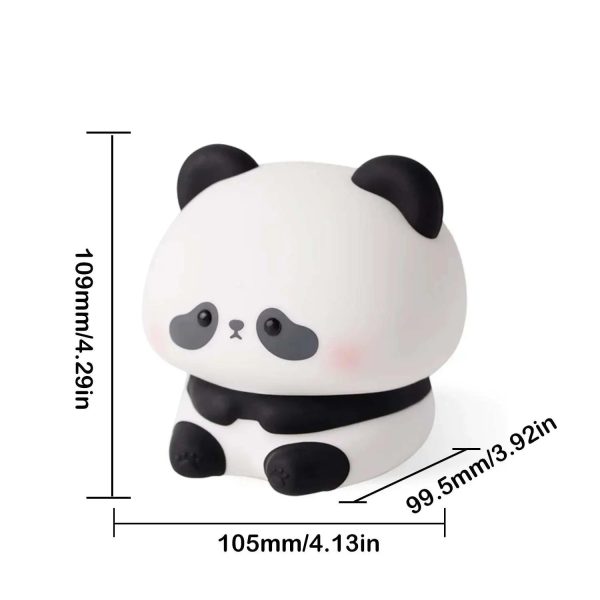 Capybara Silicone Night Light Cute Panda Rechargeable Adjustable Brightness Timing Rechargeable Sleep Nightlights For Kids Room