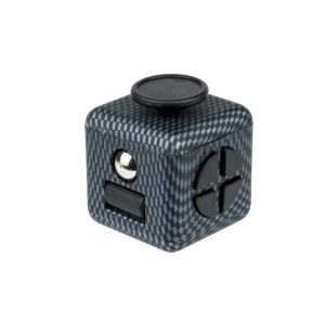 Neohex Carbon Black Fidget Cube - Stress Sensory Desk Toy For Adults & Teens