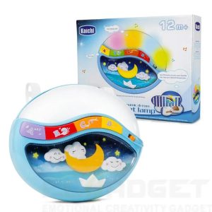 Sleep Through The Night Soother Baby Crib Clip In Night Lamp With Multiple Melodies To Put Your Baby To Sleep, In Blue