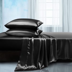 Premium Silky Feel Cooling Luxury Satin Bed Sheets Set