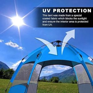 Up Camping Tent Easy Setup Automatic Hydraulic Water Resistant With Rain Fly Portable Lightweight Great