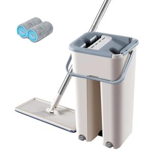 Flat Squeeze Automatic Avoid Hand Washing Mop