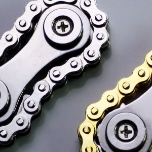 Riderx Bike Chain Premium Metal Fidget Spinner: Unique Chain Design For Stress & Focus Enhancement