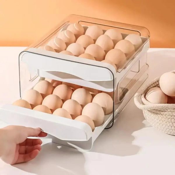 Multifunctional Transparent Refrigerator Egg Holder Box