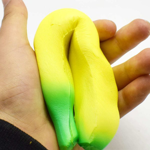 The Original Banana Fidget Squishy - Vibrant Sensory Desk Toy For Stress And Fun