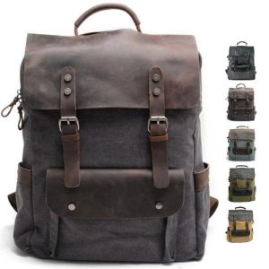 Vintage Canvas Laptop Backpack