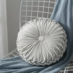 Velvet Pleated Cushion Floor Pillow