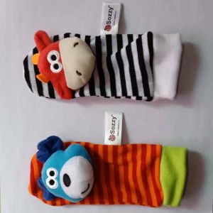 0-12 Months Soft Animal Rattle Infant Newborn Plush Sock Baby Toy Wrist Strap