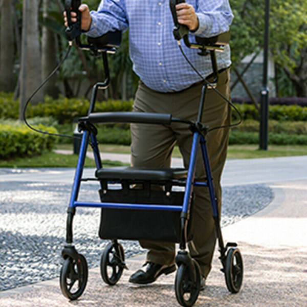 Premium Standing Upright Senior Walker With Seat