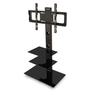 Tall Universal Swivel Tv Stand With Storage Shelves 32" - 65"