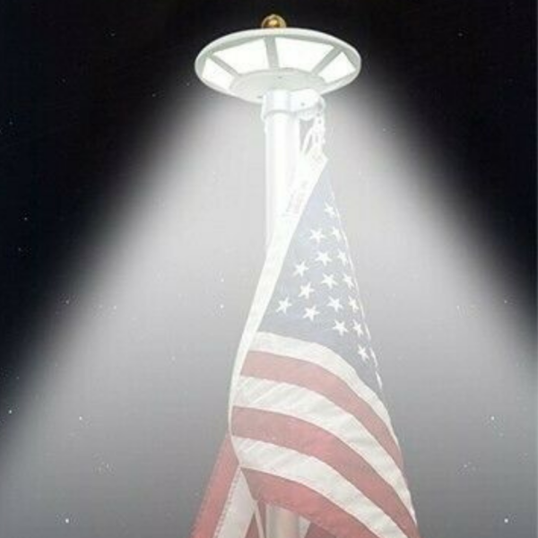 Powerful Solar Powered Flagpole Led Light