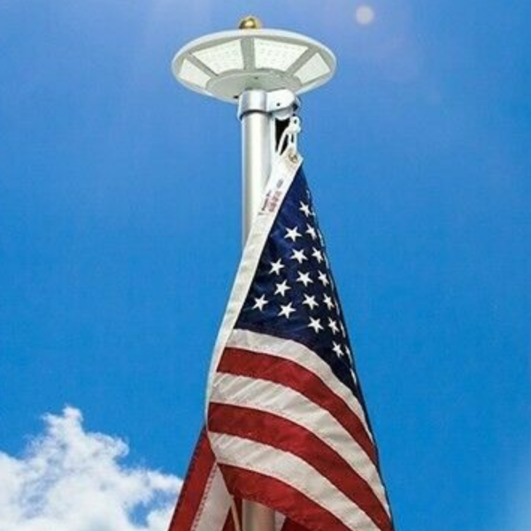 Powerful Solar Powered Flagpole Led Light