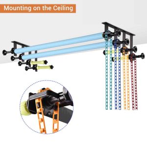 Backdrop Wall/Ceiling Mounted 4-Roller Holder