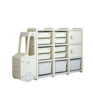 Cartoon Truck Baby Room Storage Cabinet