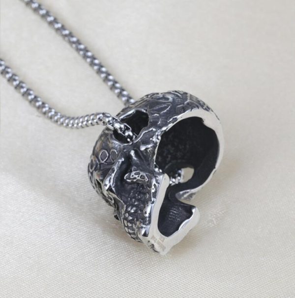 Titanium Steel Skull Men'S Necklace