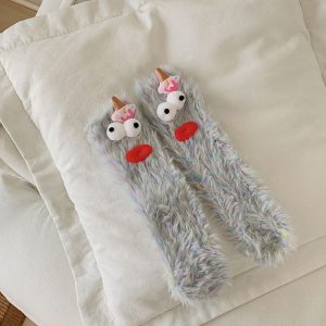 Coral Fleece Socks Women'S Autumn And Winter Fleece-Lined