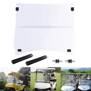 Club Car Precedent Folding Acrylic Golf Cart Windshield Clear