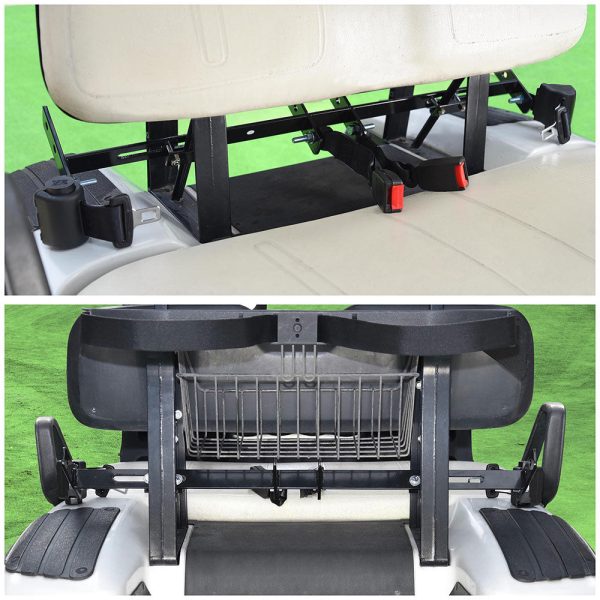 Universal Golf Cart Retractable 2 Seat Belts Bracket Kit