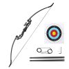 Recurve Bow Hunting Longbow Takedown Archery 53 30-40Lbs